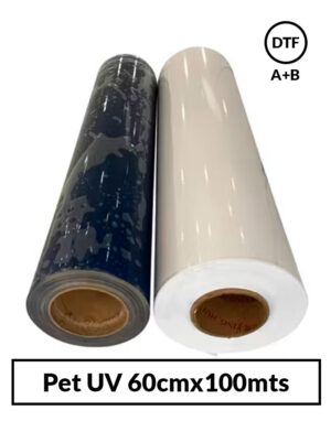 Papel DTF Pet UV 60cmx100mts A+B