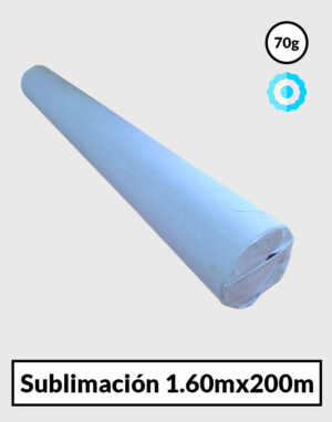Papel Sublimación 1,60x200mtsx70g Nacional