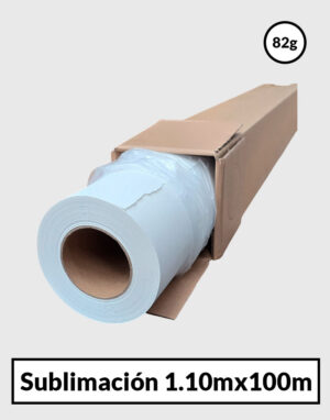 Papel Sublimación 1,10x100mtsx82g Importado